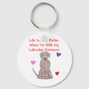 Llavero La vida del chocolate de Labrador es apenas un