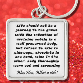 Llavero La vida divertida no debería ser un viaje a la tum