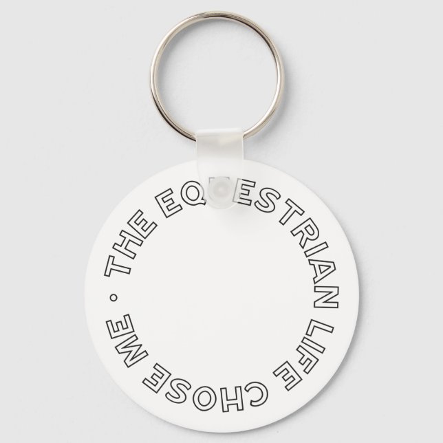 Llavero La vida ecuestre me eligió un jinete moderno (Anverso)