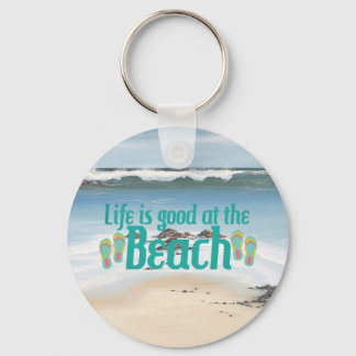 Llavero La vida es buena en la playa