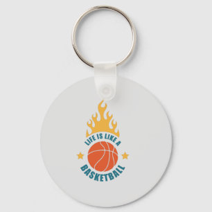 Llavero La Vida Es Como Un Baloncesto