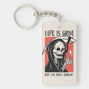 Llavero La Vida Es Difícil Y Gracioso Grim Reaper Gracioso