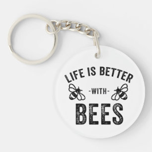 Llavero La vida es mejor con abejas abeja mielera Fan de l