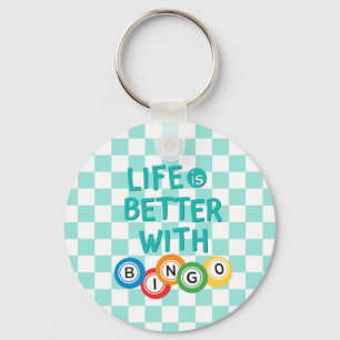 Llavero La vida es mejor con Bingo