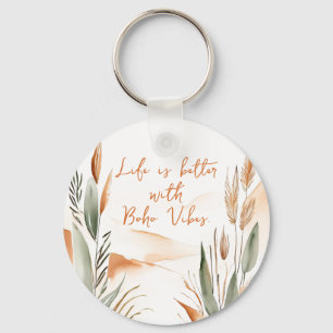 Llavero La vida es mejor con Boho Vibes - Boho Personaliza