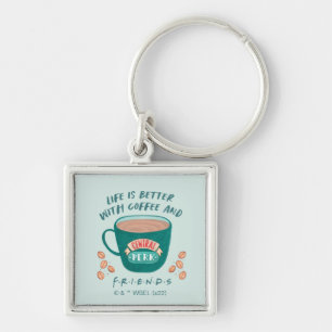 Llavero La vida es mejor con café y AMIGOS™