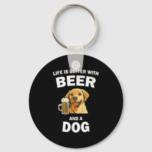 Llavero La Vida Es Mejor Con Cerveza Y Perro Labrador Perr