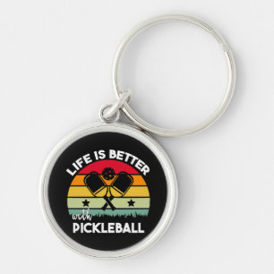 Llavero La vida es mejor con Pickleball