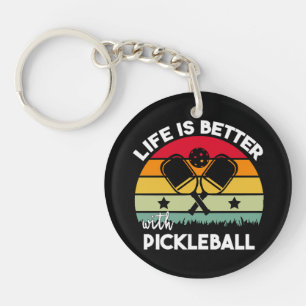 Llavero La vida es mejor con Pickleball