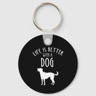 Llavero La Vida Es Mejor Con Un Perro
