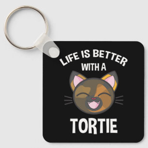 Llavero La Vida Es Mejor Con Un Tortie