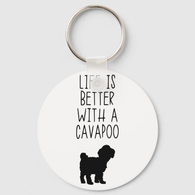 Llavero La Vida Es Mejor Con Una Cavapoo (Anverso)