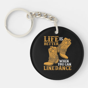 Llavero La vida es mejor cuando puedes alinear danza