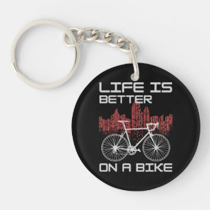 Llavero La vida es mejor en bicicleta