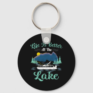 Llavero La vida es mejor en el lago vacaciones de verano e