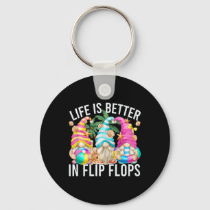 Llavero La Vida Es Mejor En Flip Flops Para El Sumario De 