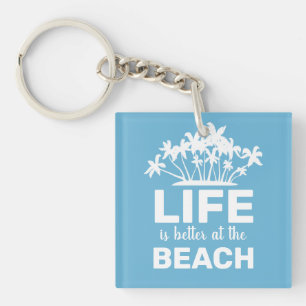 Llavero La Vida Es Mejor En La Playa Isla Tropical