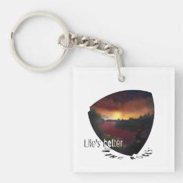 Llavero La vida es mejor en las rocas.