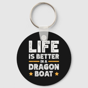 Llavero La vida es mejor en un barco dragón