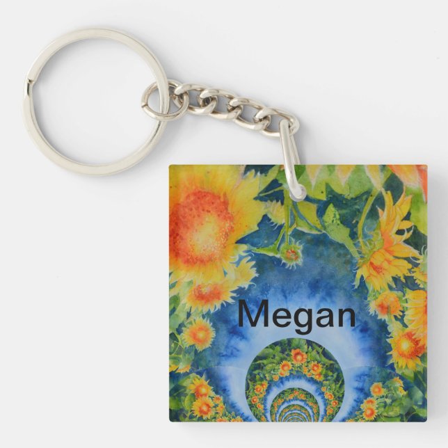 Llavero La vida es sobre el viaje - monograma (Frente)