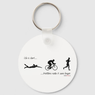 Llavero La vida es… triathlons cortos hace que parece m