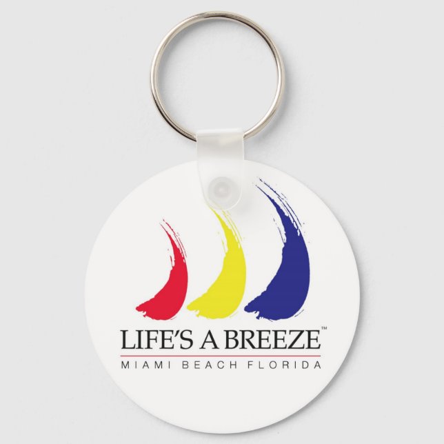 Llavero La vida es un keychain de Breeze_Miami Beach (Anverso)