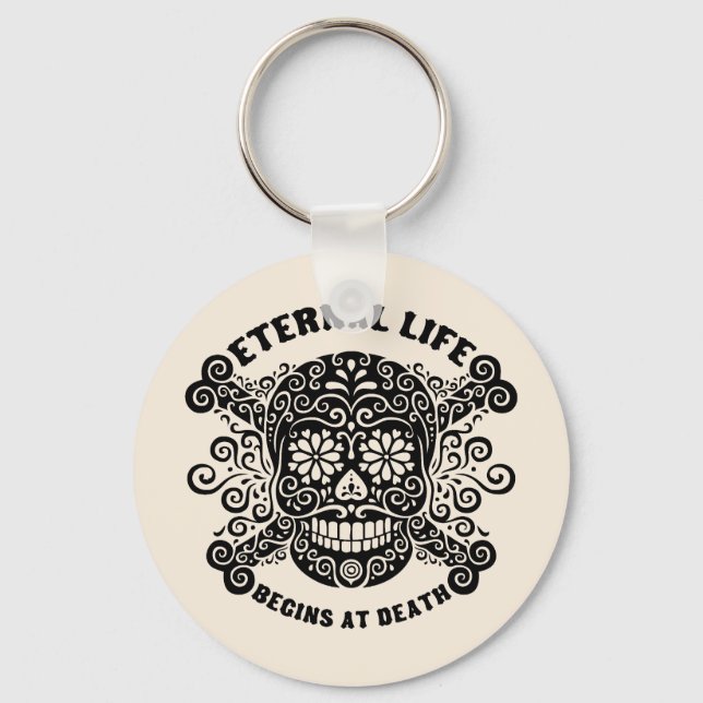 Llavero La vida eterna comienza en la muerte (Anverso)