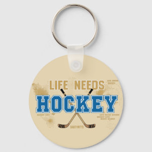 Llavero La vida necesita hockey