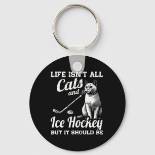 Llavero La vida no son solo gatos y hockey sobre hielo per