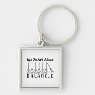 Llavero La vida se trata de equilibrio inspiración motivac