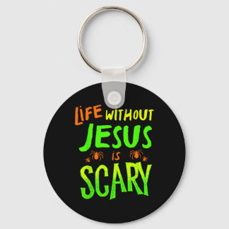 Llavero La vida sin Jesús da miedo Otoño Halloween cristia