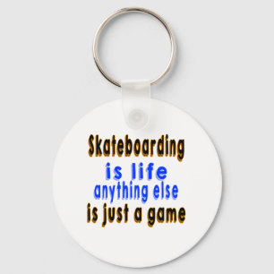 Llavero La vida todo lo demás de Skateboarding.is es
