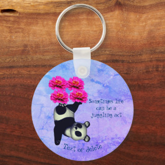Llavero La vida un acto malabariado Panda Inspirador