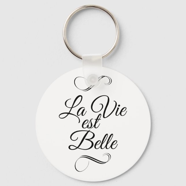 Llavero La vie est belle (Anverso)