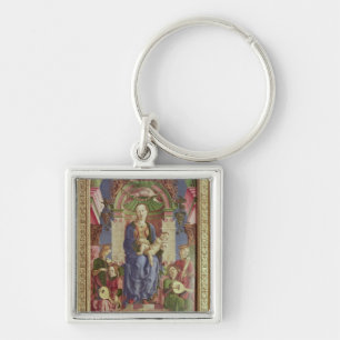 Llavero La Virgen y el niño Enthroned, mediados de 1470s
