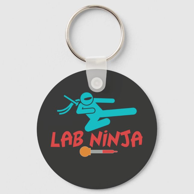 LLAVERO LAB NINJA - CIENTÍFICO LABORAL MÉDICO KEYCHAIN (Anverso)