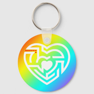 Llavero laberinto de amor