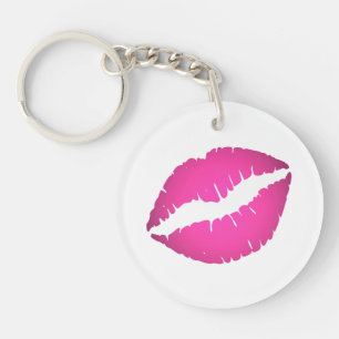 Llavero Labial Ombre Rosa Bonito Besito