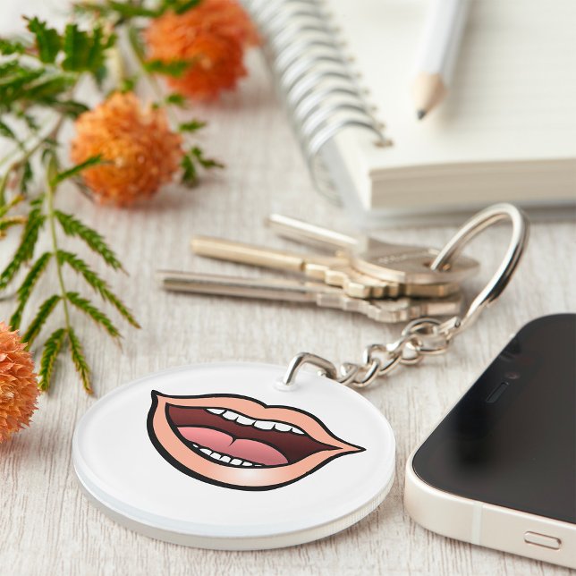 Llavero Labios Boca Dientes Lengua Abierta (Subido por el creador)