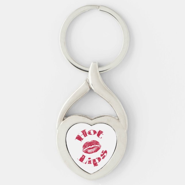 Llavero Labios Calientes, Labios Rojos (Anverso)