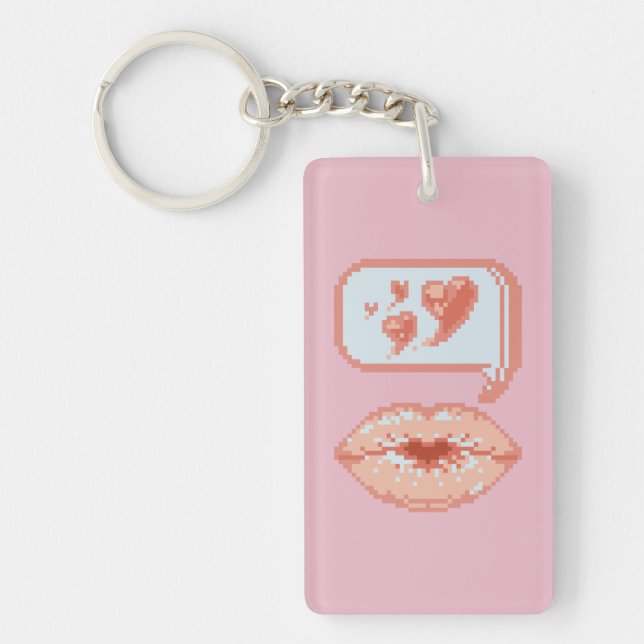 Llavero Labios de besugo de Pastel Pixel - Keychain acríli (Frente)