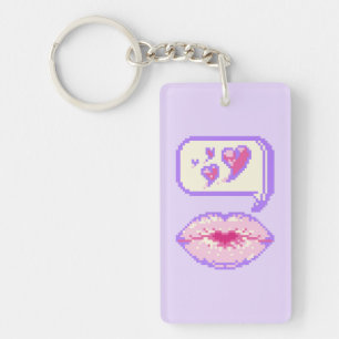 Llavero Labios de besugo de Pastel Pixel - Keychain de acr