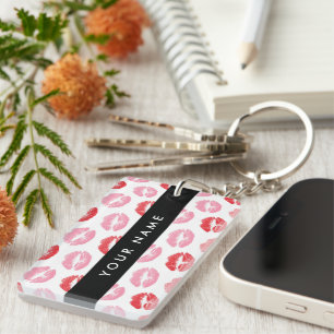 Llavero Labios rojos, labios rosados, besos, tu nombre, pe