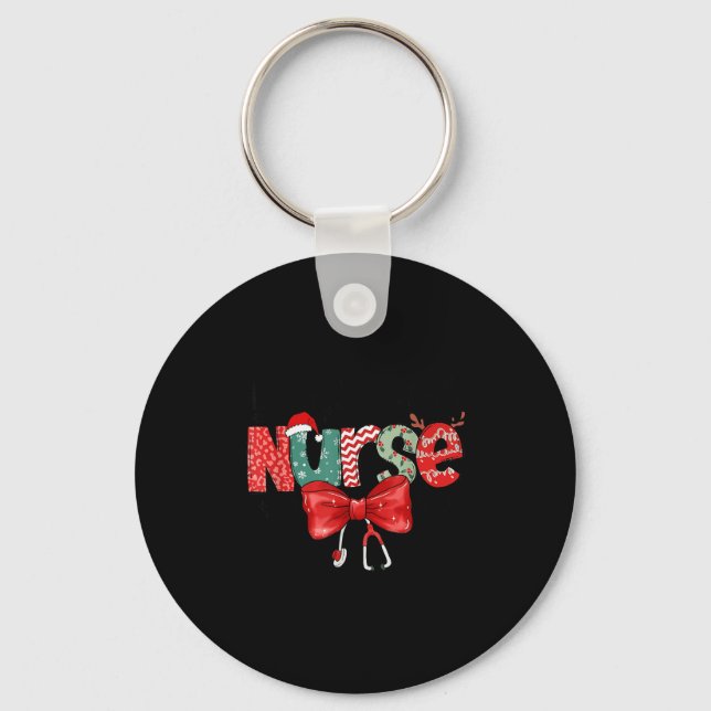 Llavero Labor &amp; Delivery Nurse Stethoscope &amp; Bow L (Anverso)