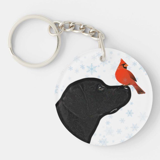 Llavero Laboratorio negro (Frente)