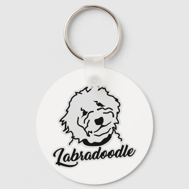 Llavero Labradoodle (Anverso)