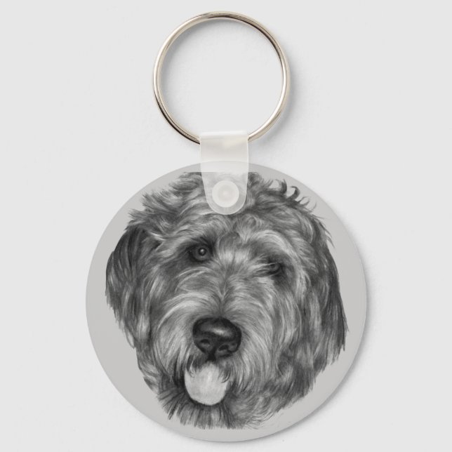 Llavero Labradoodle (Anverso)