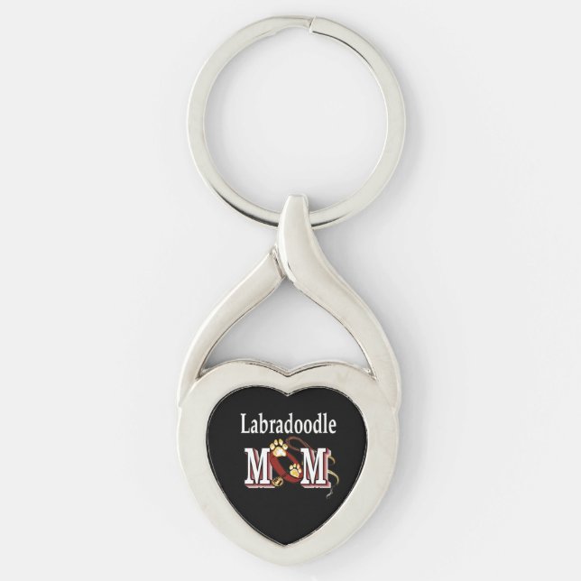 Llavero labradoodle mom Keychain (Anverso)
