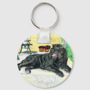 Llavero Labradoodle negro