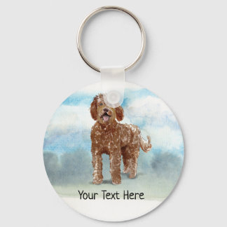 Llavero Labradoodle Personalizado Keyring